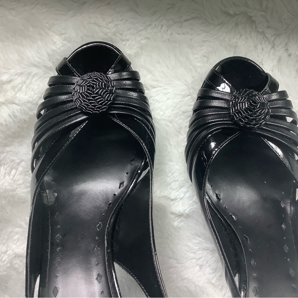 BCBG Black Patent Leather 4” Heels